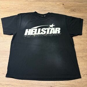 Black & Off-White Hellstar Rhinestone Tee